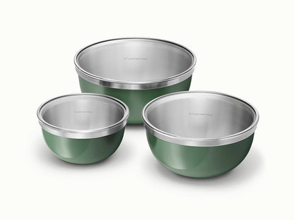 Mixing Bowl Set - 6-Piece Set With Durable Glass Lids - US 4825
