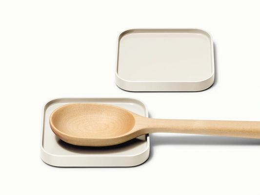 Spoon Rest Set of 2 - Set of Stackable, Non-Slip Utensil Rests - US 4286