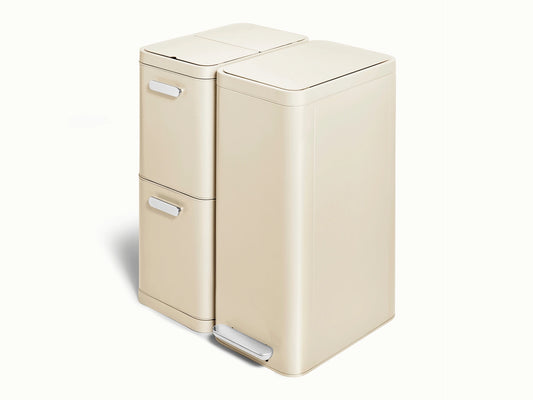 Trash &amp; Recycling Duo (Slim) - A Cohesive System for Clean Sorting &amp; Disposal - US 8680