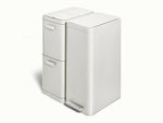 Trash &amp; Recycling Duo (Slim) - A Cohesive System for Clean Sorting &amp; Disposal - US 8144